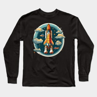 AI Generated Rocketship Long Sleeve T-Shirt